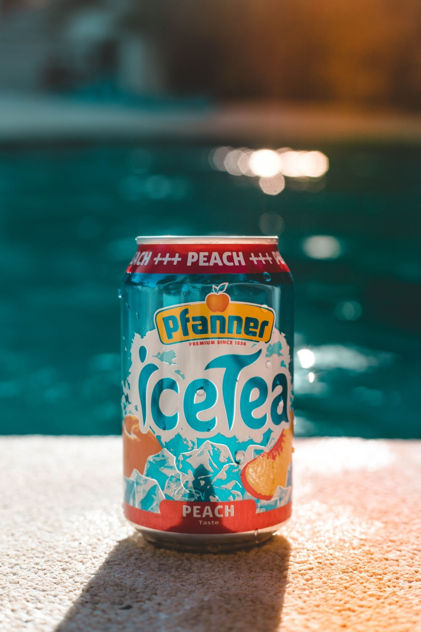 Pfanner IceTea etikett